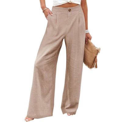 PANTALONES CINTURA ALTA, PIERNA ANCHA Y ESTILO RELAJADO - AERELIS