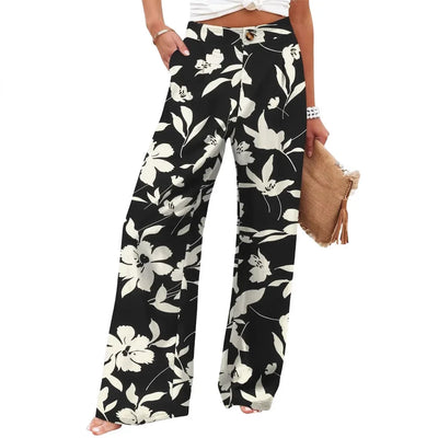 PANTALONES CINTURA ALTA, PIERNA ANCHA Y ESTILO RELAJADO - AERELIS