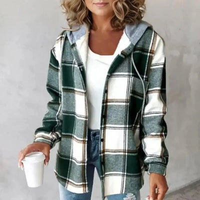 CHAQUETA DE CUADROS ELEGANTE - AERELIS