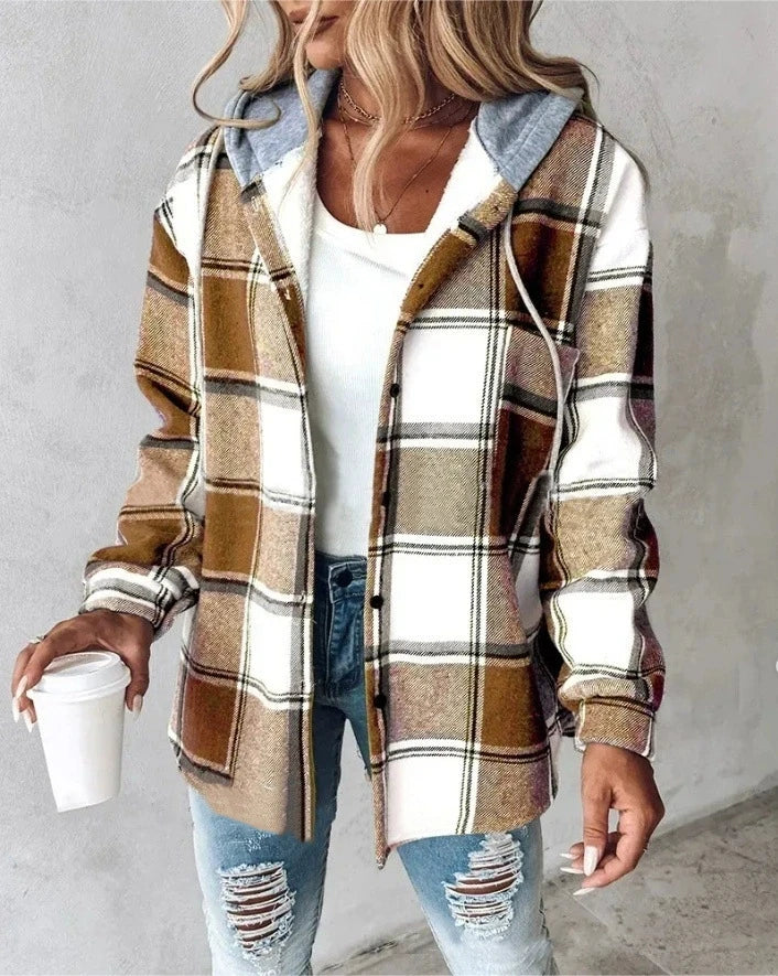 CHAQUETA DE CUADROS ELEGANTE - AERELIS