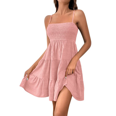 VESTIDO CORTO DE TIRANTES - AERELIS