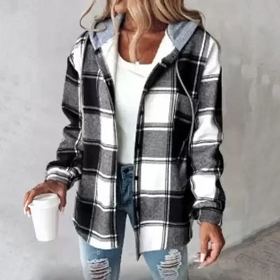 CHAQUETA DE CUADROS ELEGANTE - AERELIS