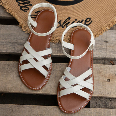 SANDALIAS PLANAS DE CUERO - AERELIS