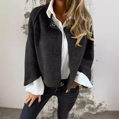 CHAQUETA DE INVIERNO ELEGANTE CUELLO REDONDO - AERELIS