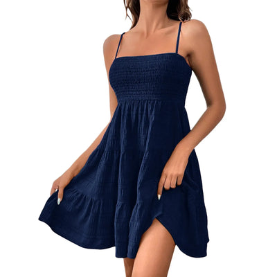 VESTIDO CORTO DE TIRANTES - AERELIS