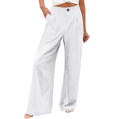 PANTALONES CINTURA ALTA, PIERNA ANCHA Y ESTILO RELAJADO - AERELIS