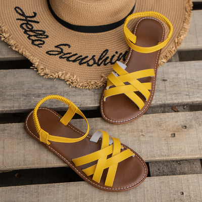 SANDALIAS PLANAS DE CUERO - AERELIS
