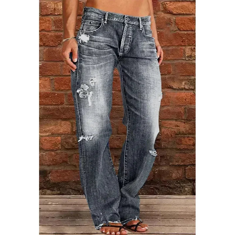 PANTALONES VAQUEROS RASGADOS - AERELIS