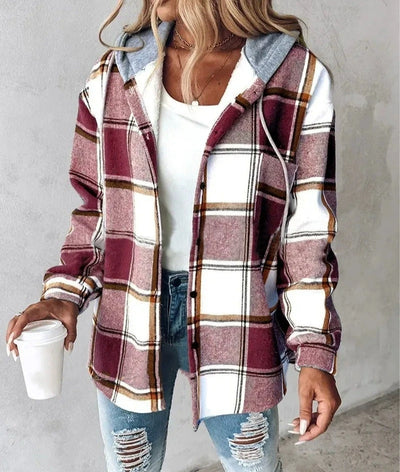 CHAQUETA DE CUADROS ELEGANTE - AERELIS