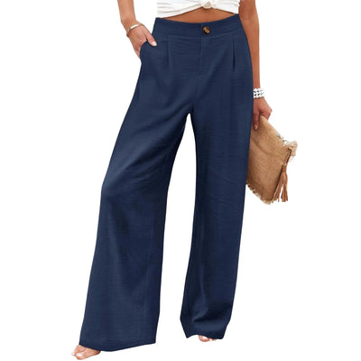 PANTALONES CINTURA ALTA, PIERNA ANCHA Y ESTILO RELAJADO - AERELIS