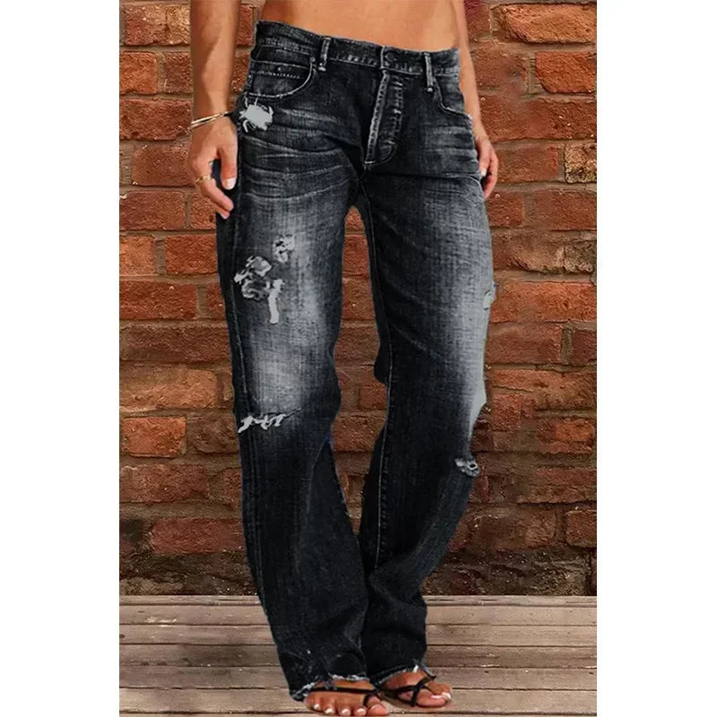 PANTALONES VAQUEROS RASGADOS - AERELIS
