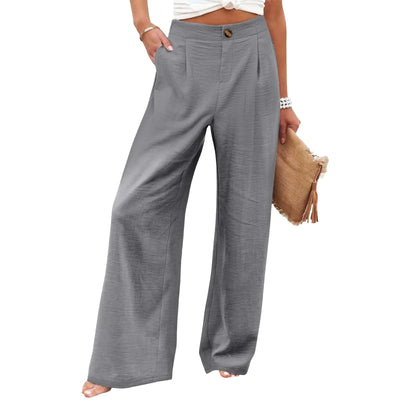 PANTALONES CINTURA ALTA, PIERNA ANCHA Y ESTILO RELAJADO - AERELIS