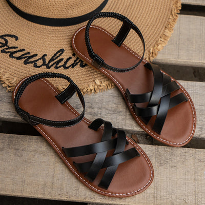 SANDALIAS PLANAS DE CUERO - AERELIS